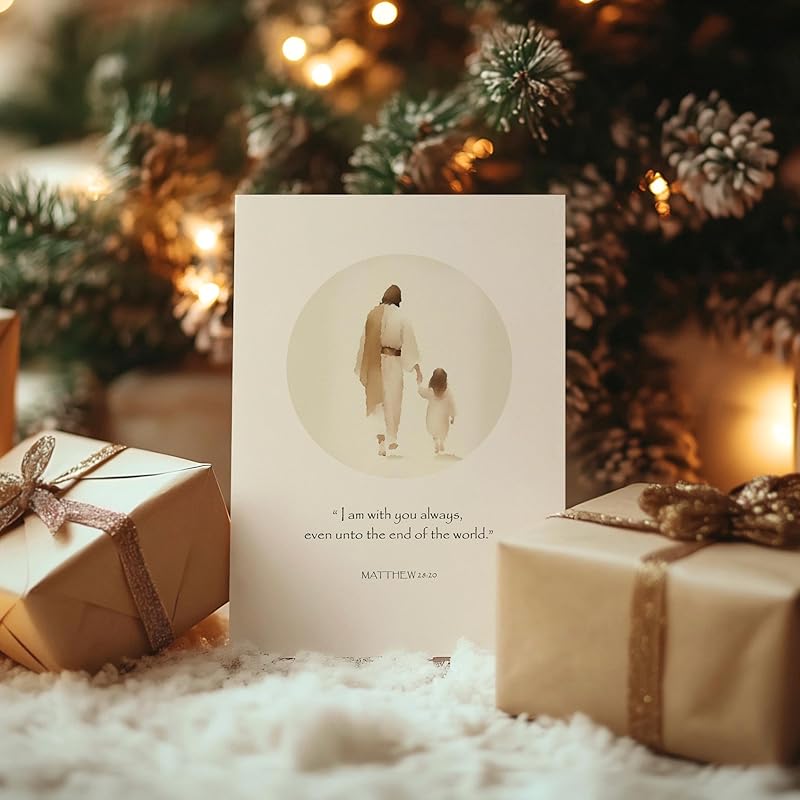 | Set of 7 Scripture Greeting Cards with Envelopes | Scripture Cards, Bible Verse Cards, Jesus Decor & Christian Gifts for Women, Christian Wall Art 5"x7" (7 Days Scripture)