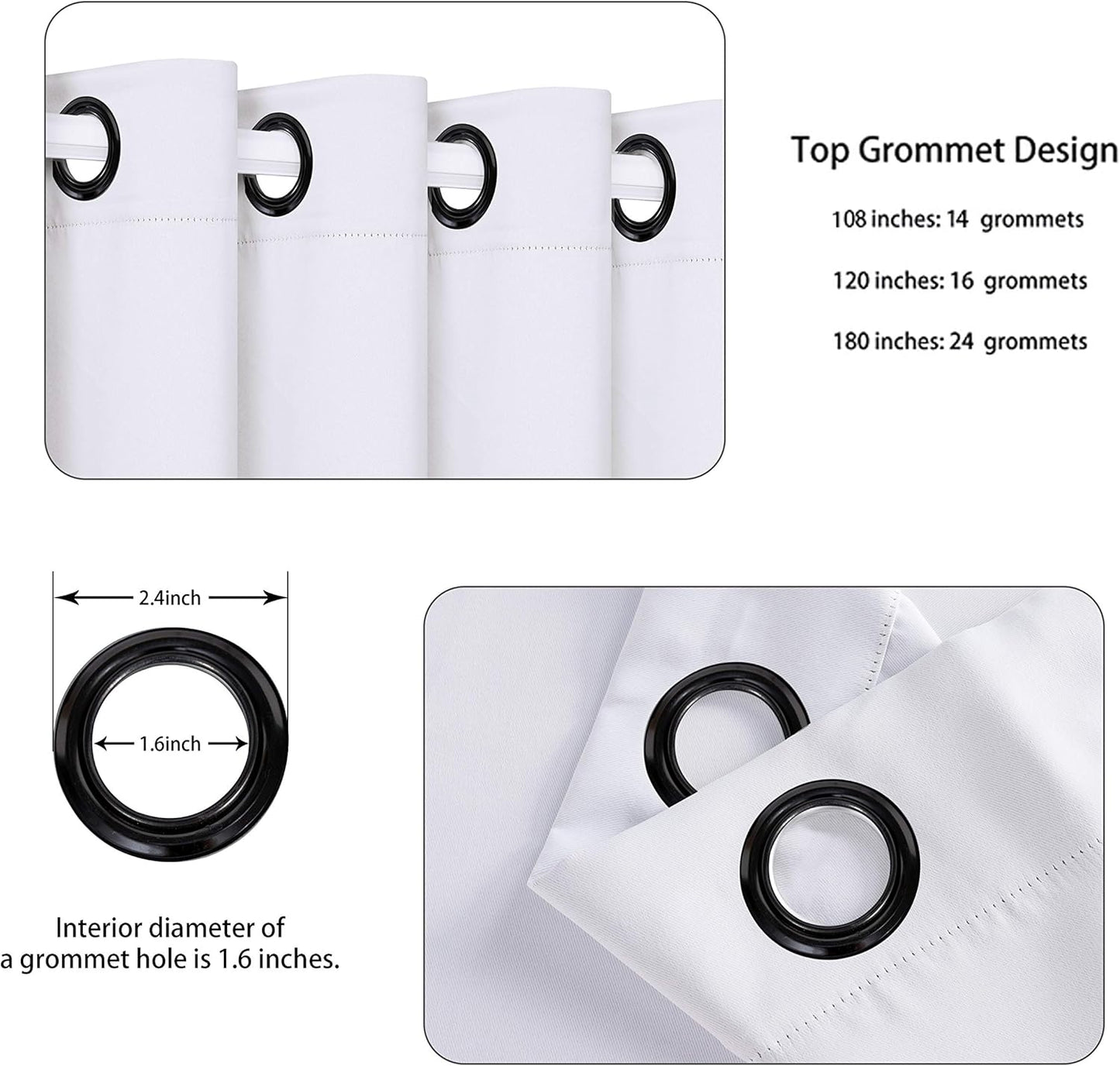 BONZER Extra Wide Room Divider Curtain Screen Partitions Total Privacy Wall Blackout Curtains for Shared Room, 96L x 120W Inch (8L x 10W ft), 1 Panel, Greyish White