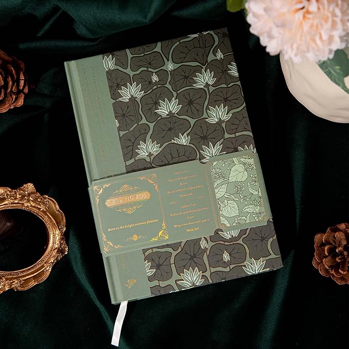 Hardcover Journal for Women Girls, A5 Lined Journal Notebook, Cute Journal for Writing, Aesthetic Journal, College Ruled Notebook with 100 Gsm Thick Paper, 320 Numbered Pages