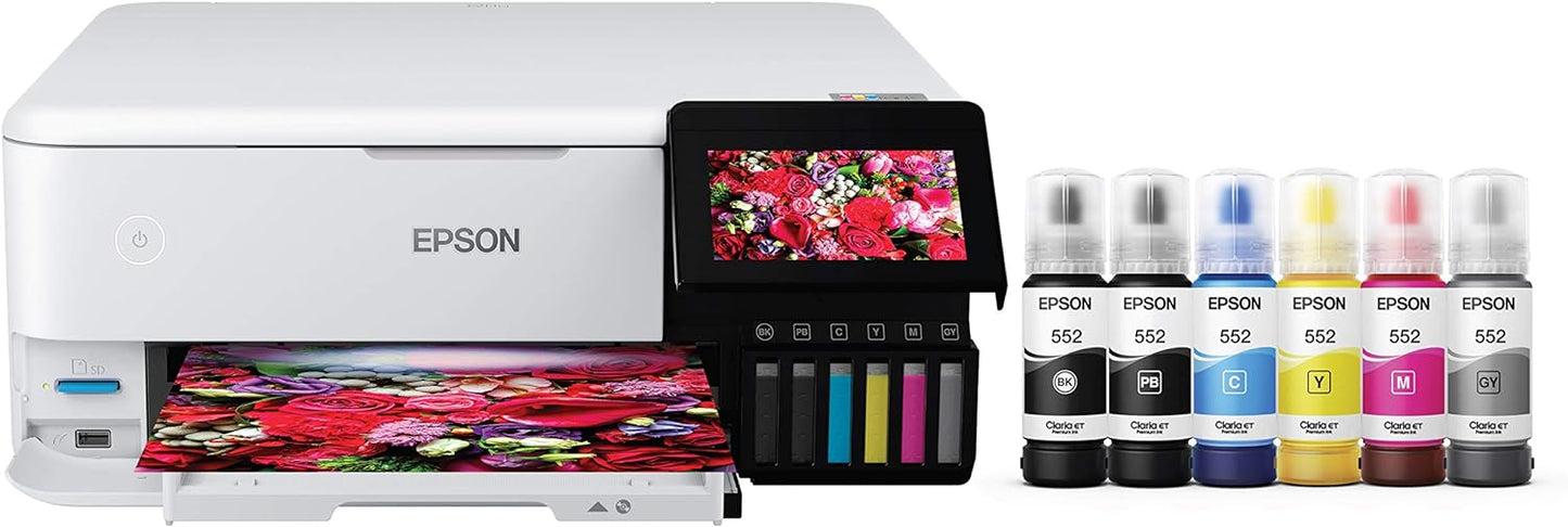 Epson EcoTank ET-2800 Wireless Color All-in-One Cartridge-Free Supertank Printer & EcoTank Photo ET-8500 Wireless Color All-in-One Supertank Printer