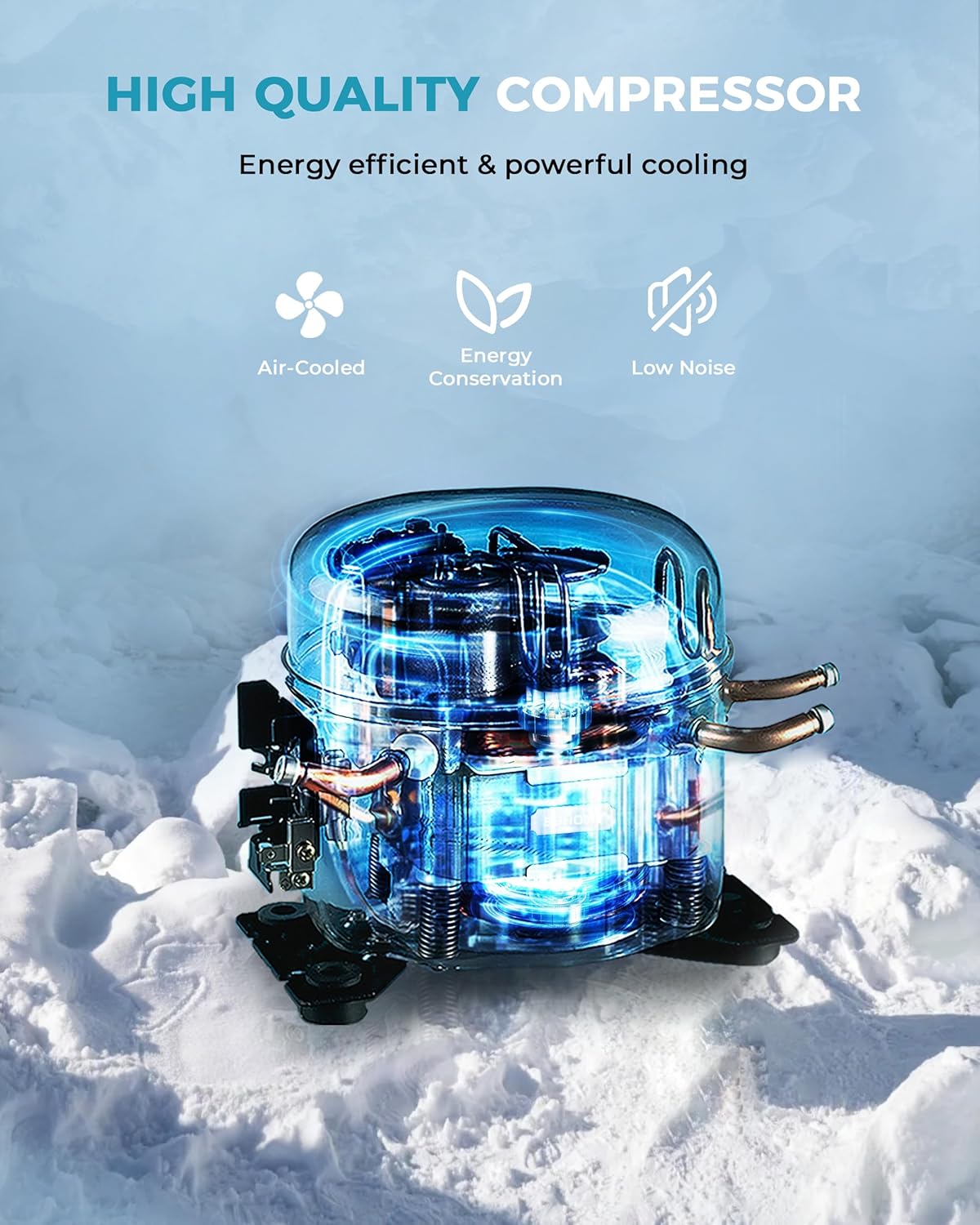 EUHOMY 12 Inch Wine Cooler Refrigerator, Wine Fridge 18 Bottles, Built-in or Freestanding with Double-Layer Tempered Glass Door, Mini Fridge with Quiet and Temperature Memory Function