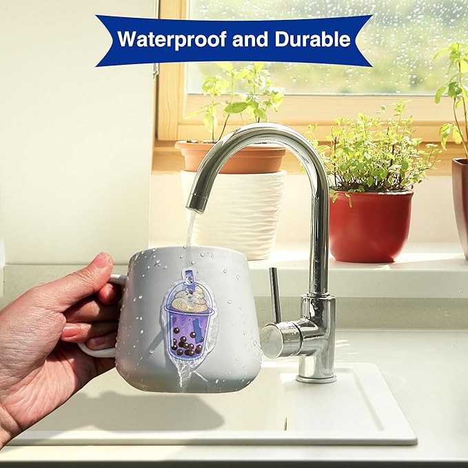 8.5x14 Printable Vinyl Sticker Paper Waterproof, Removable Self Adhesive Vinyl Sticker Sheets for Inkjet and Laser printer, 30 Pack, Legal Size, Matte White