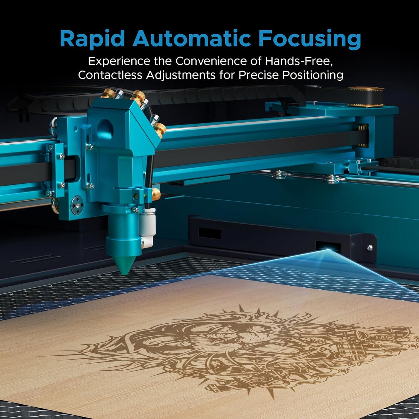 OMTech Pronto 90W CO2 Laser Engraver & Cutter – 35"x24" Workspace, 1000mm/s Speed, Autofocus, Air Assist, 2-Way Pass, for Wood, Acrylic & More