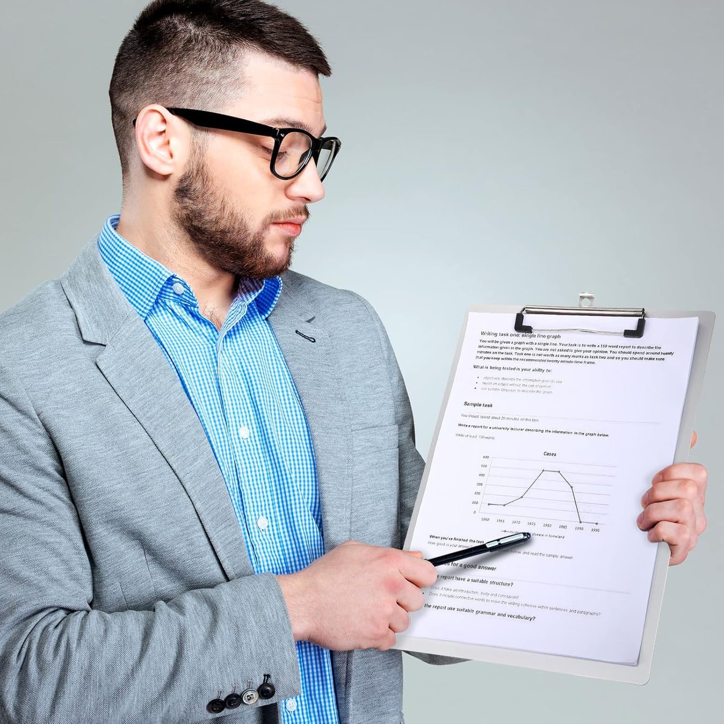 Epakh 8 Pieces Clipboard Bulks Metal Clipboard Aluminum Office Low Profile Clip Standard A4 Letter Size Metal Clip Board, Size 12.5 x 9 Inch