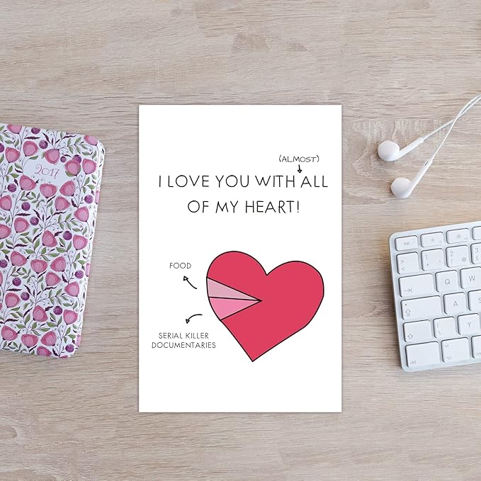 Funny Anniversary Card for Boyfriend, Humorous Valentines Day Card, Almost of My Heart Card, Naughty Birthday Card