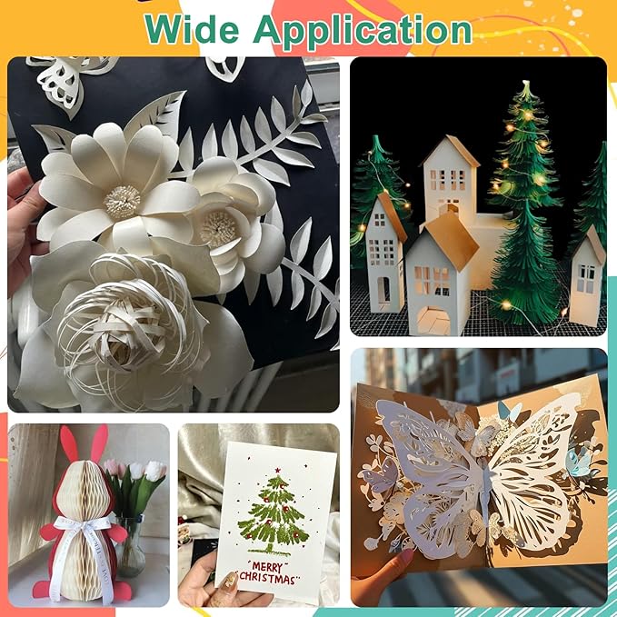 OcePor 100 Sheets Cream Cardstock Paper, Colored Printer Paper 8.5 x 11, Card Stock Thick Construction for Craft,Scrapbook，Office Printing, Invitations, Certificates，92 lb/250gsm