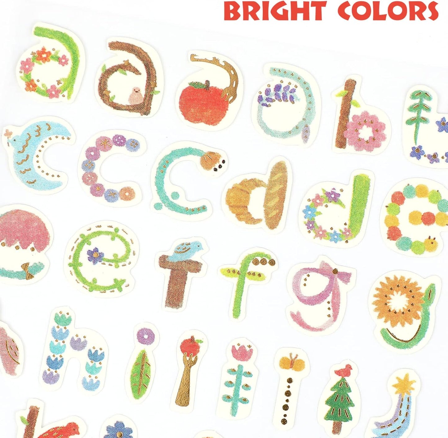 6 Sheet Vintage Scrapbook Stickers, Scrapbook Stickers Graffiti,Vintage Letters Numbers Self Adhesive Decals Scrapbooking Supplies for Diary DIY Art Album Crafts