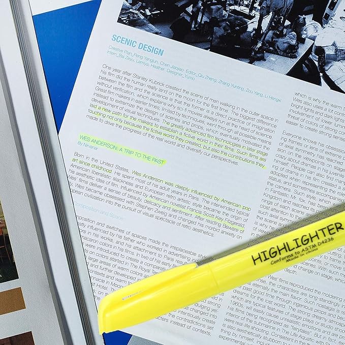 Trail maker 100 Packs of Bulk Yellow Highlighters in Bulk | Bright Wholesale Highlighters for Classrooms, School Kids, Teachers, Office Supplies