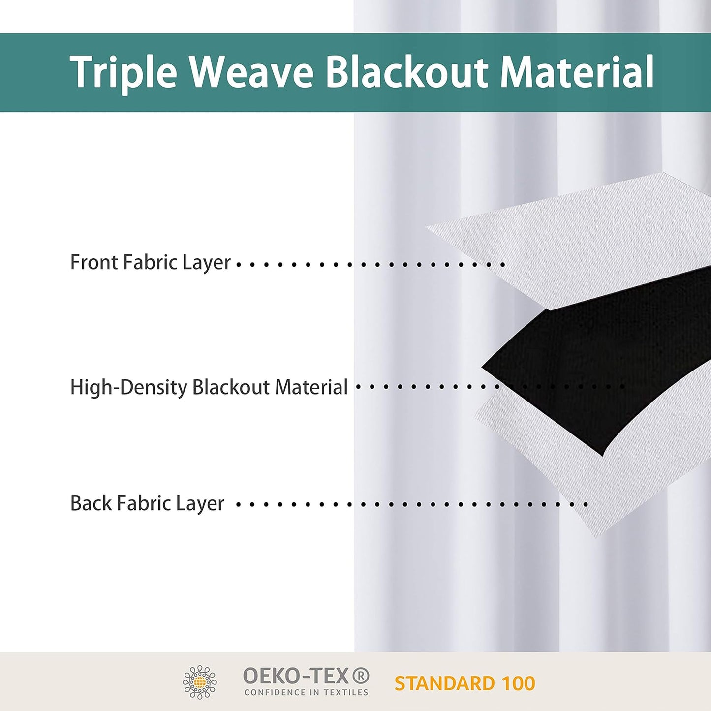 BONZER Extra Wide Room Divider Curtain Screen Partitions Total Privacy Wall Blackout Curtains for Shared Room, 108L x 108W Inch (9L x 9W ft), 1 Panel, Greyish White