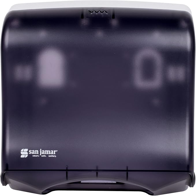 San Jamar T1755TBK Ultrafold Fusion Folded Towel Dispenser, Fits 400 Multifold/240 C-Fold Towels, Classic, Black Pearl
