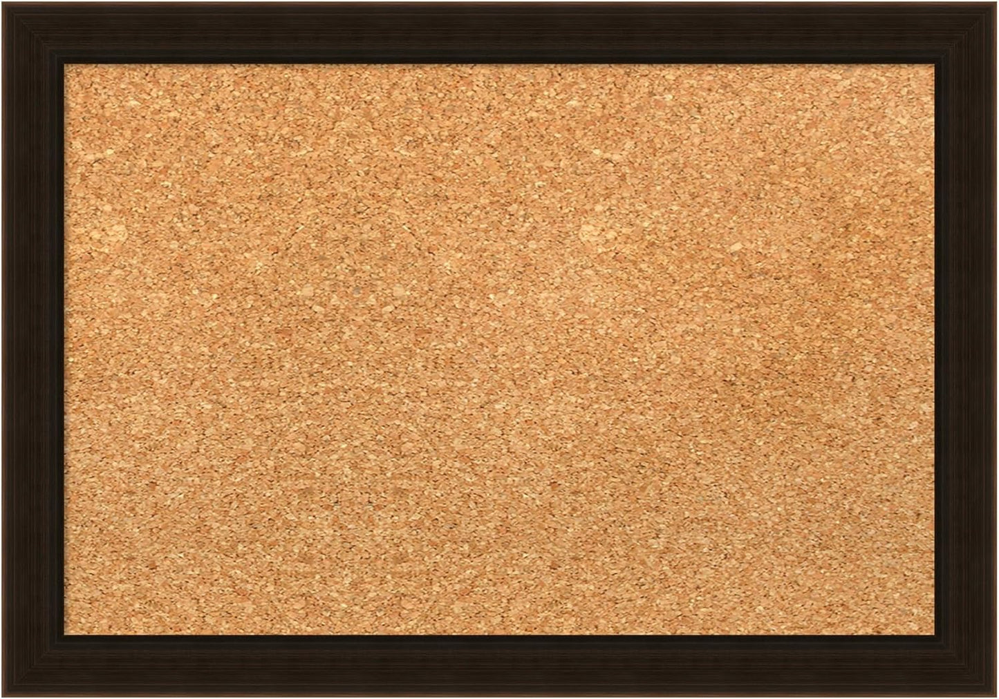 Amanti Art Natural Cork Board for Wall, 14x20 Vision Board with Brown Wood Frame, Small Corkboard Office Decor for Home Organization, Country Rustic Corkboard Pinboard to Display Items for Home