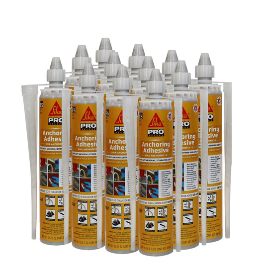 SIKA AnchorFix-2 High-Performance Construction Adhesive, 12-Pack, 10.1 Oz – Fast-Curing Epoxy for Anchoring in Concrete, Masonry & Steel, Solvent-Free, Ideal for Heavy-Duty Projects