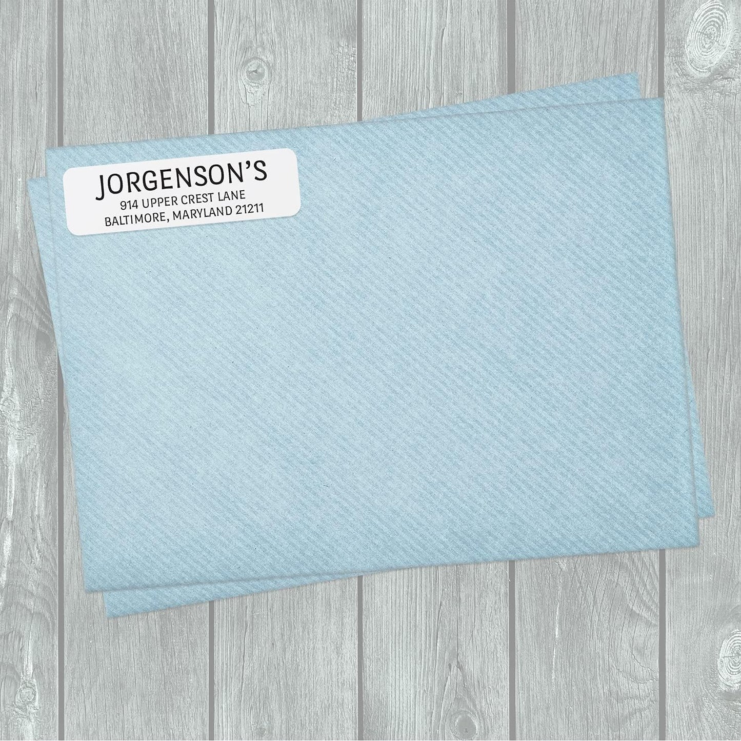 White with Black Print Modern Rolled Address Label/Roll of 250 Personalized Address Labels/Designer Return Address Stickers in Elegant Plastic Dispenser