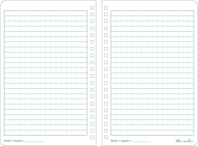 Rite in the Rain Weatherproof Side Spiral Notebook, 4.875" x 7", Blue Cover, Universal Pattern (No. 273)