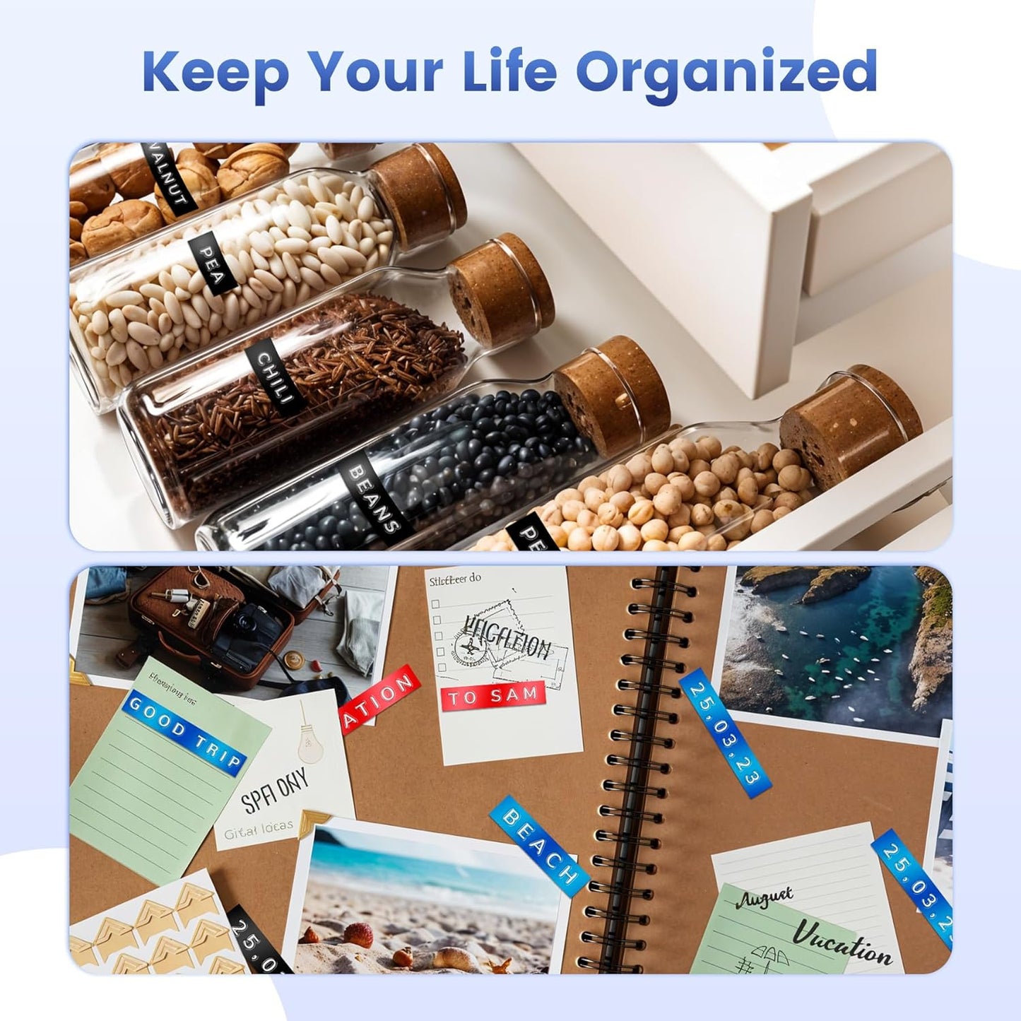 Embossing Label Maker ,Vintage Embossed Label Maker Machine with Tapes,Manual Retro Labeler ,Old School Embosser with 3 Rolls 9mm 3D Embossing Tapes for Home Marking Office Kids DIY Crafting - Blue