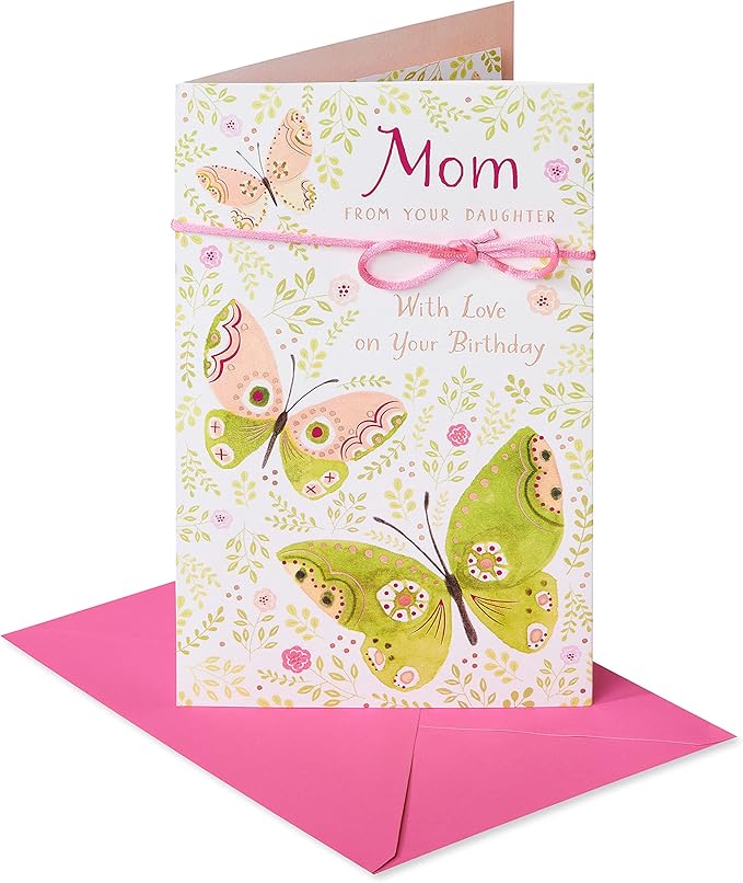 American Greetings Birthday Card for Mom from Daughter (With Love)