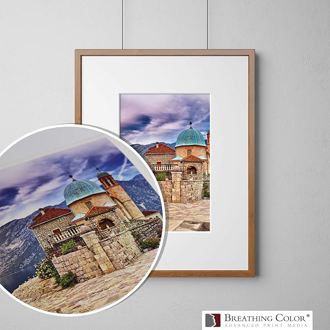 Elegance Velvet 17 in x 10 ft roll is a Premium Matte 310 gsm, Cold Pressed Bright White Museum Grade Fine Art Inkjet Paper, Compatible with Most Dye-Based and Pigment Printers