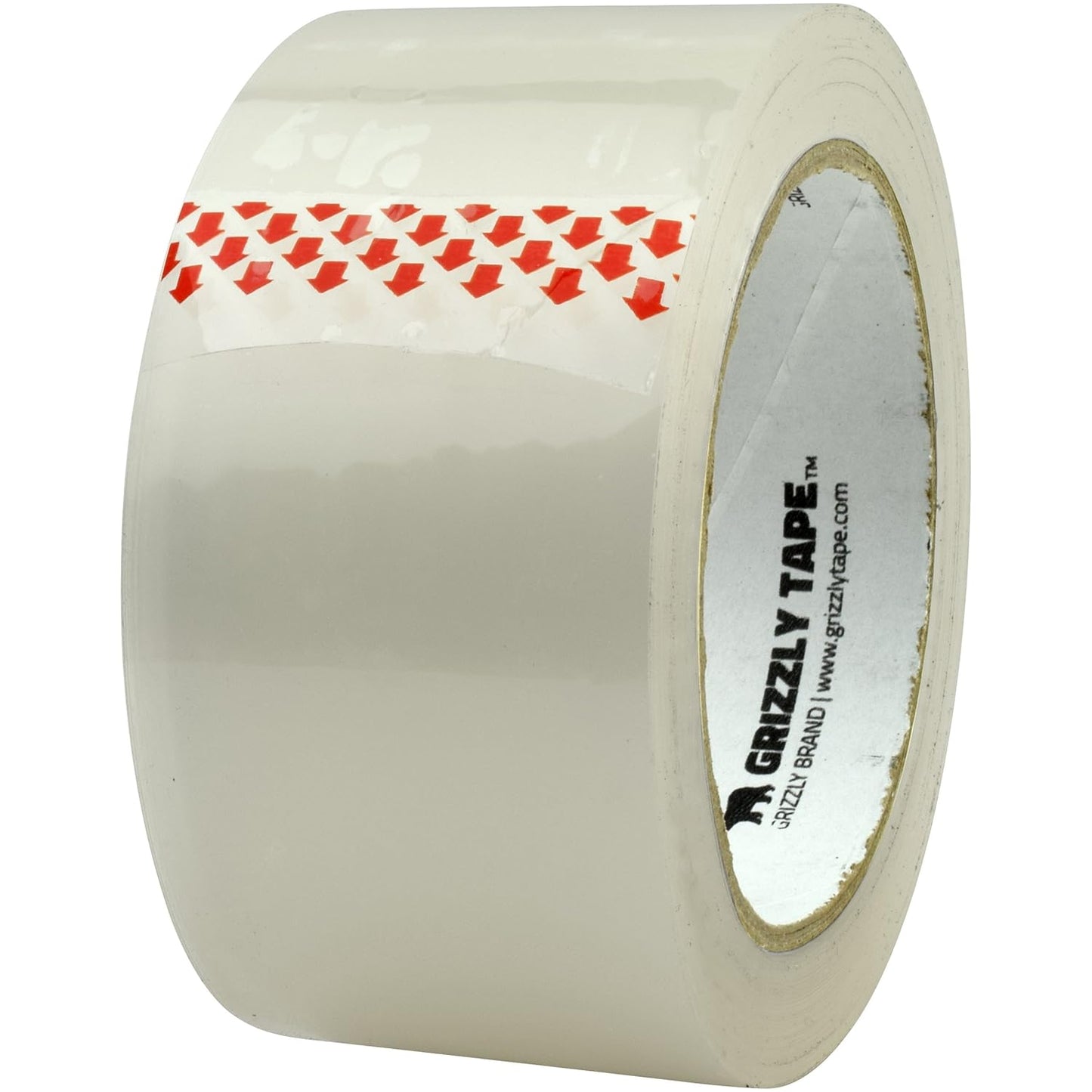 Grizzly Power Clear Packing Tape Refill Rolls for Shipping, Moving, Packaging - True 2 Inch x 65 Yards, 3 Inch Core, 2.8mil Thick, 36 Rolls Bulk Case