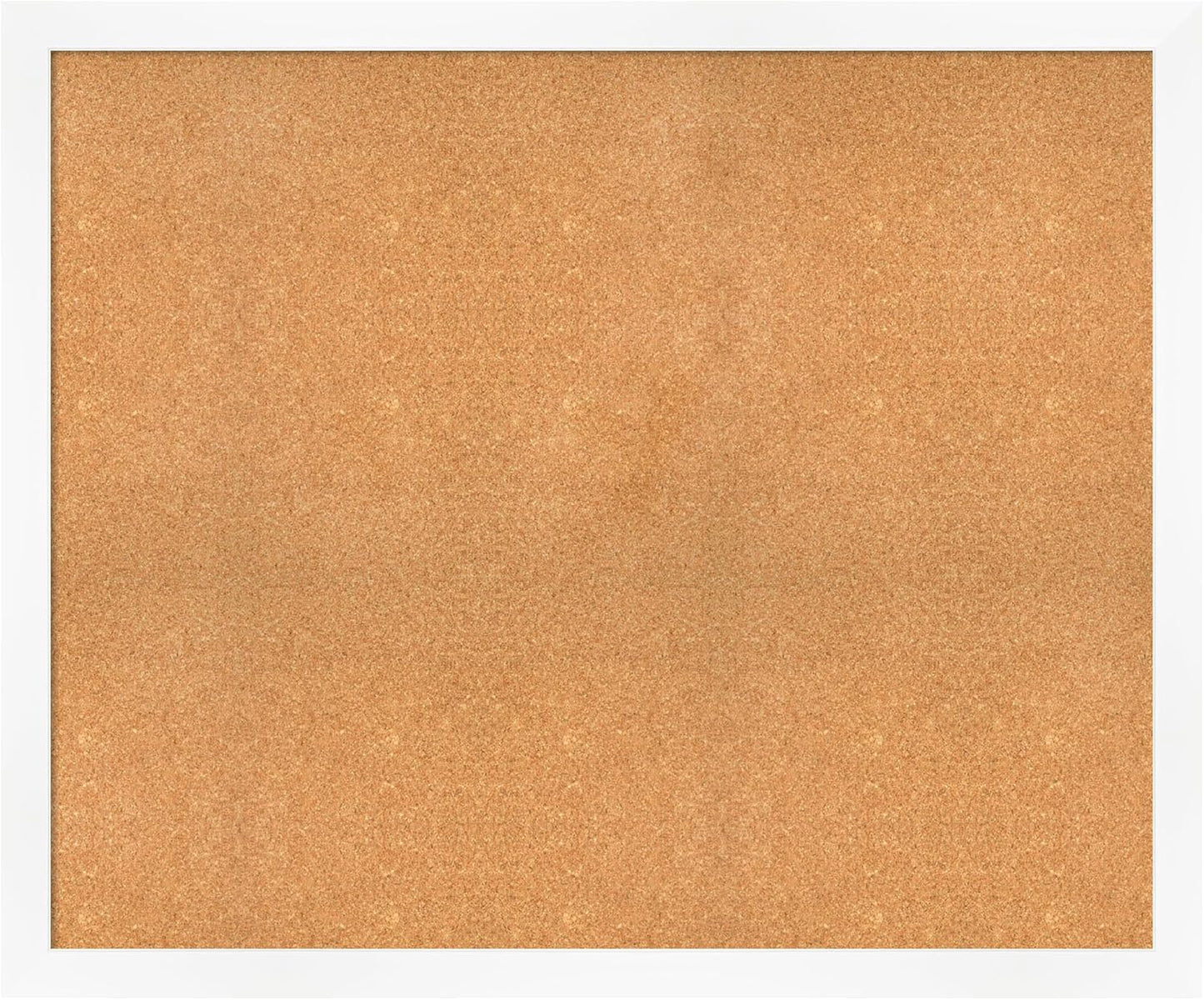 Amanti Art Natural Cork Board for Wall, 39x47 Vision Board with White Frame, Oversize Corkboard Office Decor for Home Organization, Modern Corkboard Pinboard to Display Items for Home Organization in