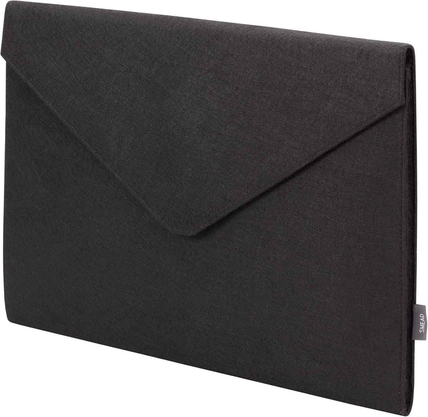 Smead Soft Touch Cloth Expanding File, 2" Expansion, Magnetic Closure, Tabloid Size, Black (70923)