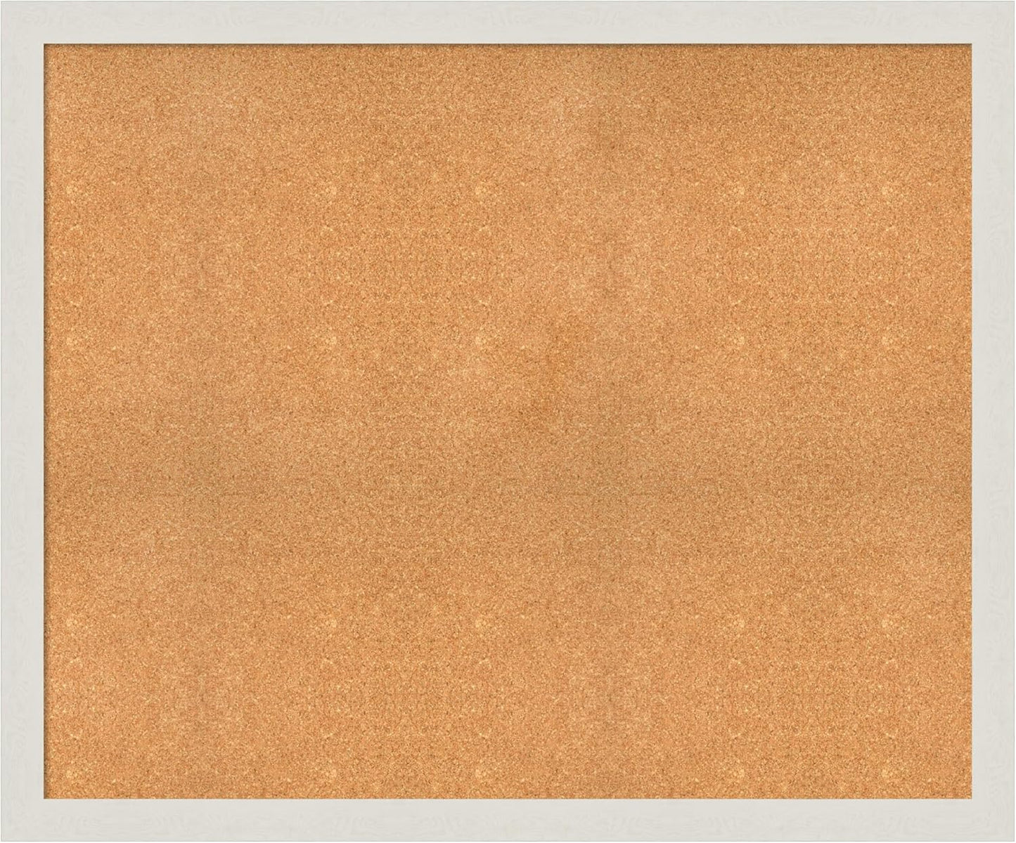 Amanti Art Natural Cork Board for Wall, 39x47 Vision Board with White Frame, Oversize Corkboard Office Decor for Home Organization, Country Rustic Corkboard Pinboard to Display Items for Home
