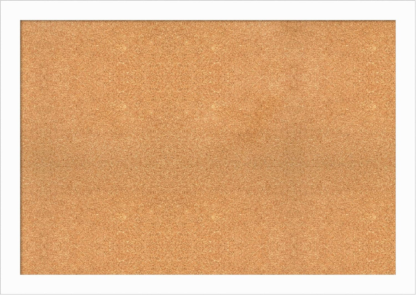Amanti Art Natural Cork Board for Wall, 29x41 Vision Board with White Frame, Large Corkboard Office Decor for Home Organization, Casual Corkboard Pinboard to Display Items for Home Organization in