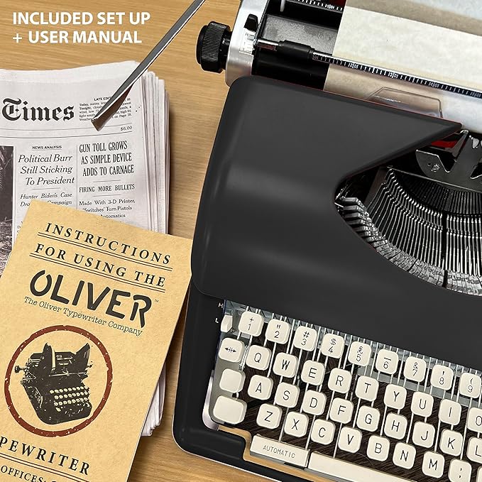Timeless Manual Typewriter, Black