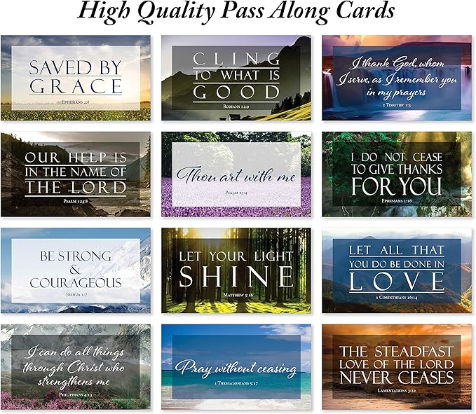 JBH Creations Share a Verse Bible Cards with Full Scripture - Pack of 48