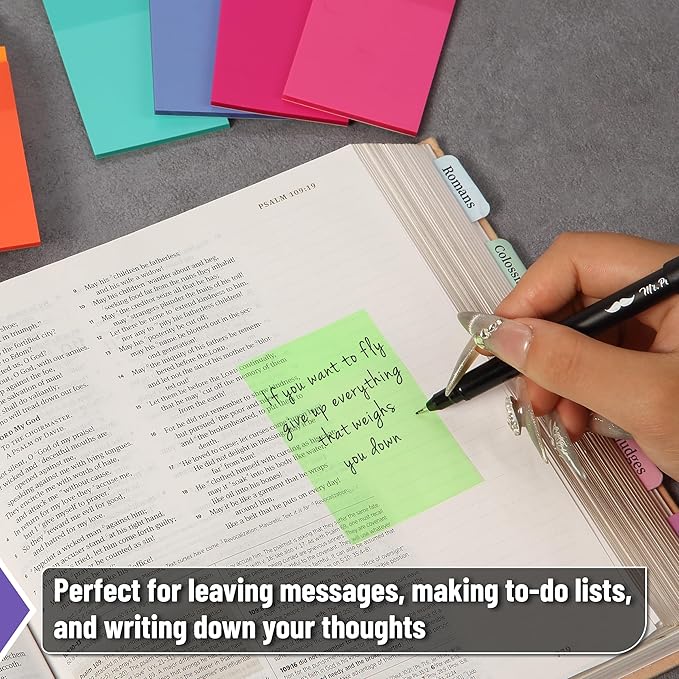 Mr. Pen- Transparent Sticky Notes, 3”x2”, 20 Pads, 1000Sheets, Colorful & Clear See Through Sticky Notes, Bulk Sticky Notes Transparent, Translucent Sticky Notes, Clear Transparent Sticky Notes Clear