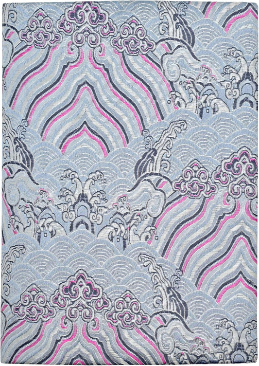 BLBMH A5 Book Covers with Bookmarks Adjustable Fabric Paperbacks Book Cover for Privacy Hardcover Softcover Novels Notebook Protector Fit for 5.5x8.3 inch - Chinese Grey