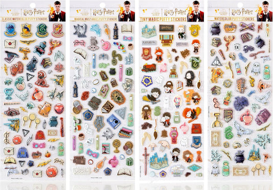 Conquest Journals Harry Potter Puffy Sticker Collection (Watercolor)