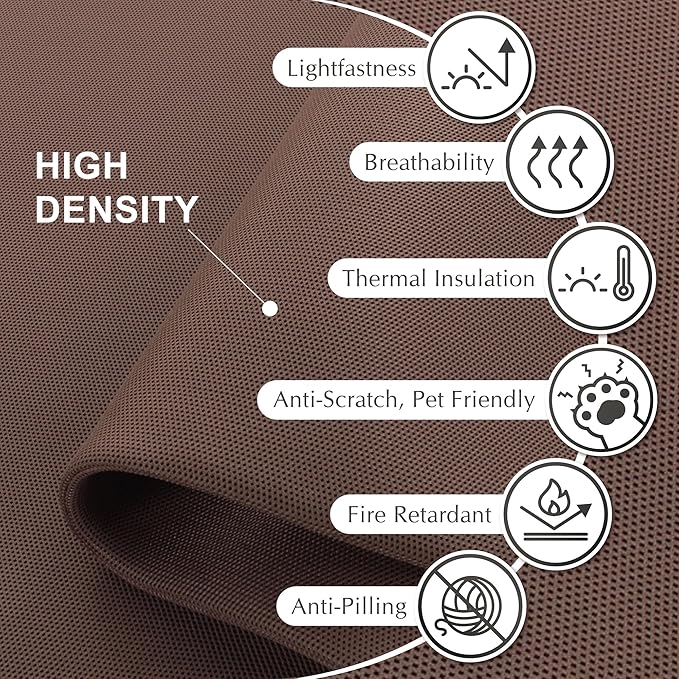 DECOLAB Desk Dividers, Movable Privacy Partition Panel for Students, Office, Home, Shop, Freestanding, Scratch Resistance, 48"x18", Caramel