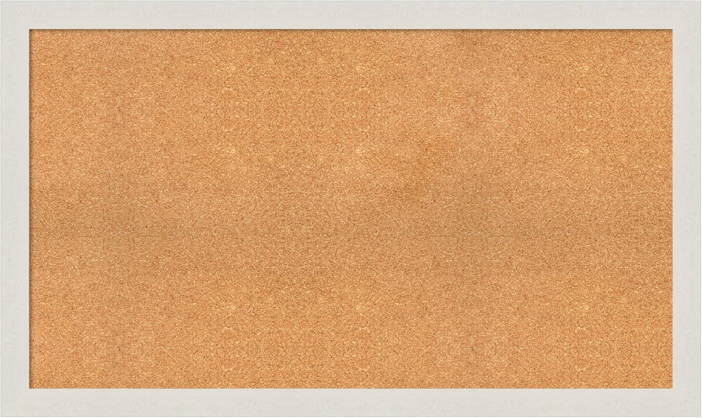 Amanti Art Natural Cork Board for Wall, 29x49 Vision Board with White Frame, Oversize Corkboard Office Decor for Home Organization, Country Rustic Corkboard Pinboard to Display Items for Home