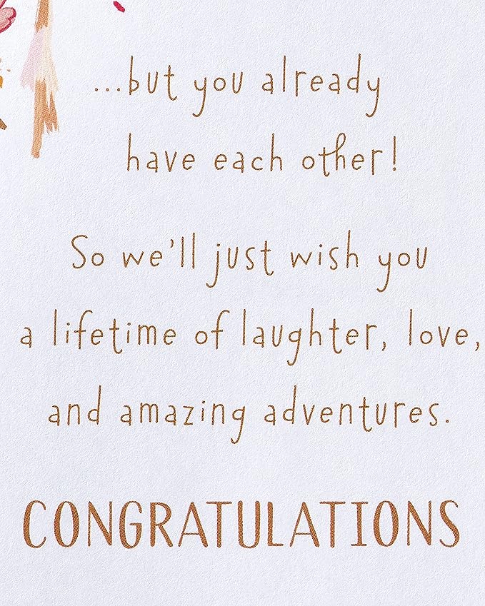 American Greetings Wedding, Bridal Shower or Engagement Card (Amazing Adventures)