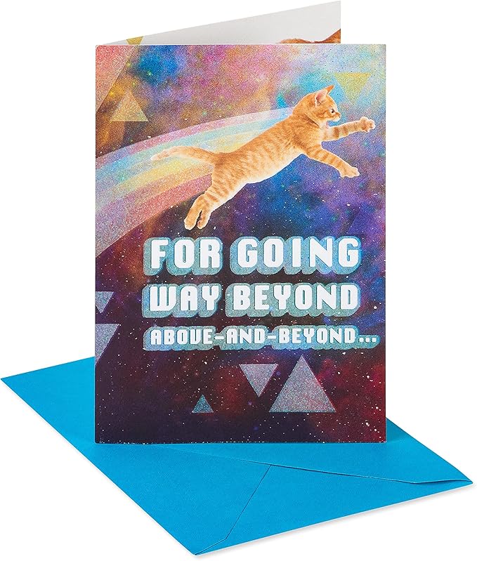 American Greetings Cat Thank You Card (Beyond Grateful)