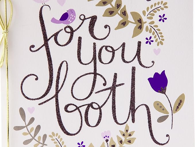 Hallmark Anniversary Greeting Card for a Couple (Birds and Flowers)