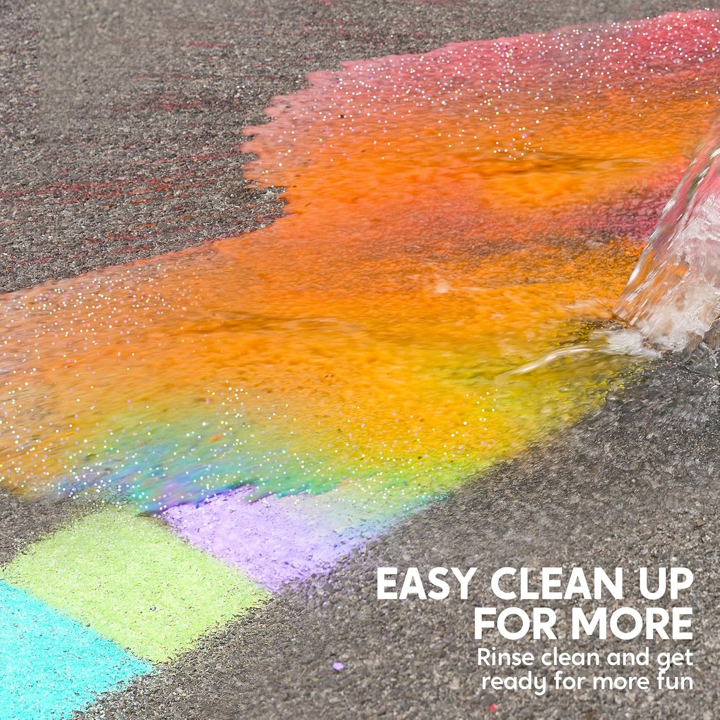 JOYIN 72 PCS Washable Sidewalk Chalks Set in 12 Packs, 18 Colors, Including 12 Tie Dye, 12 Glitter & 12 Neon Colors, School Supplies, Classroom Must Haves, Gift for Kids
