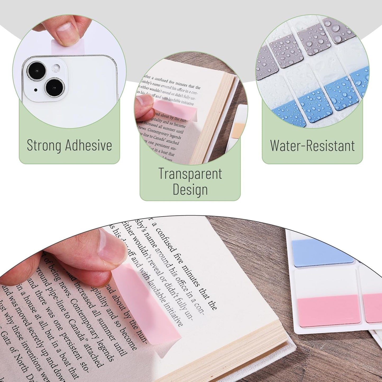 Mr. Pen- Sticky Index Tabs, 360 Pcs, Colorful Sticky Tabs for Notebooks, Page Markers, Page Tabs for Binders, Page Tabs Sticky Tabs for Books, Notebook Tabs, Book Sticky Tabs for Notebooks