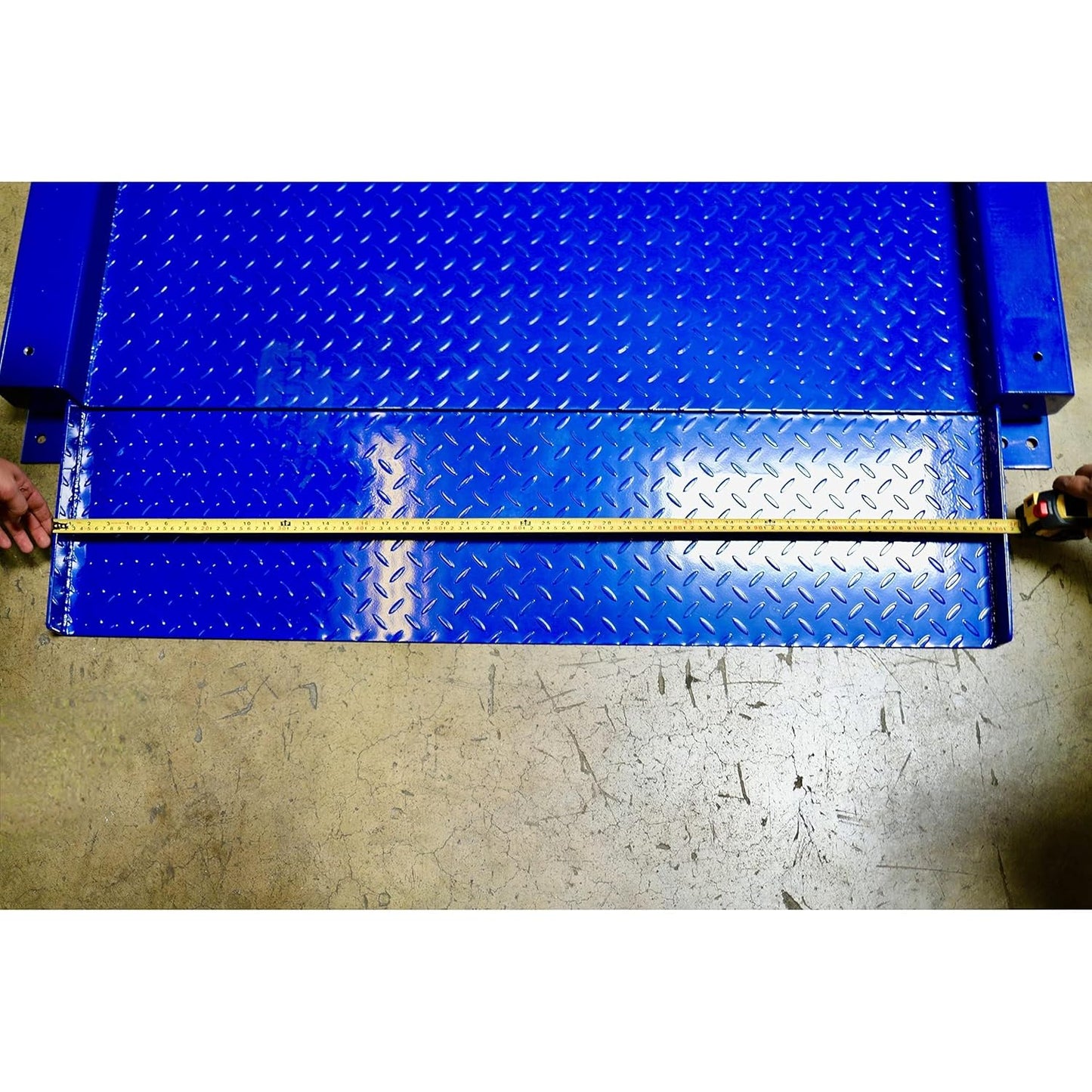 Liberty LS-917-R NTEP Low Profile Drum Scale with 4' x 4' (48" x 48') Platforms for Barrel Weighing, Regular LED Version | 1000 lbs x 0.2 lb