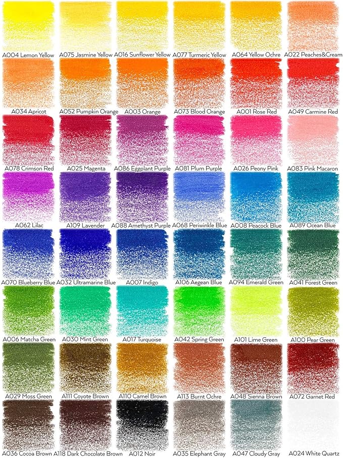 ARTEZA Colored Pencils, 48 Wax-Based Color Pencils, Vibrant Coloring Pencils in Tin Box for Adults, Professional Art Supplies