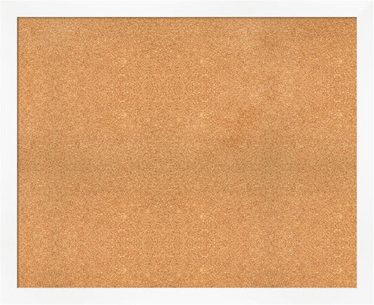 Amanti Art Natural Cork Board for Wall, 35x43 Vision Board with White Frame, X-Large Corkboard Office Decor for Home Organization, Modern Corkboard Pinboard to Display Items for Home Organization in