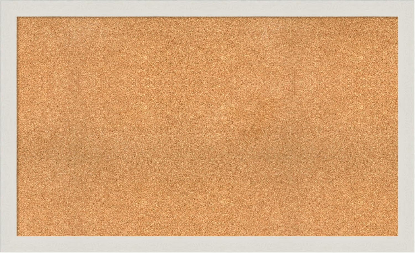 Amanti Art Natural Cork Board for Wall, 31x51 Vision Board with White Frame, Oversize Corkboard Office Decor for Home Organization, Country Rustic Corkboard Pinboard to Display Items for Home