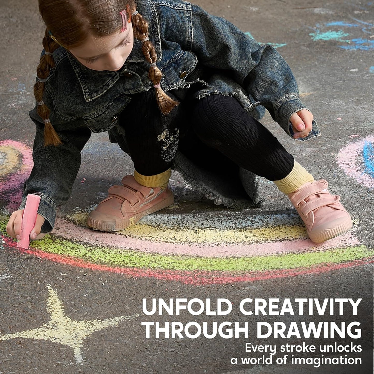 16 PCS Sidewalk Chalks Set Non-Toxic Washable Jumbo Chalk Bulk for Toddlers 1-3, Painting on Chalkboard, Driveway and Playground, Outdoor Activities, Gift for Kids, School Supplies