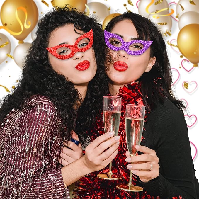 24 Sheets Purple Glitter Cardstock Paper, A4 Premium Sparkly Paper for Scrapbook, DIY Projects, Party Decoration, Gift Box Wrapping 250GSM/92lb