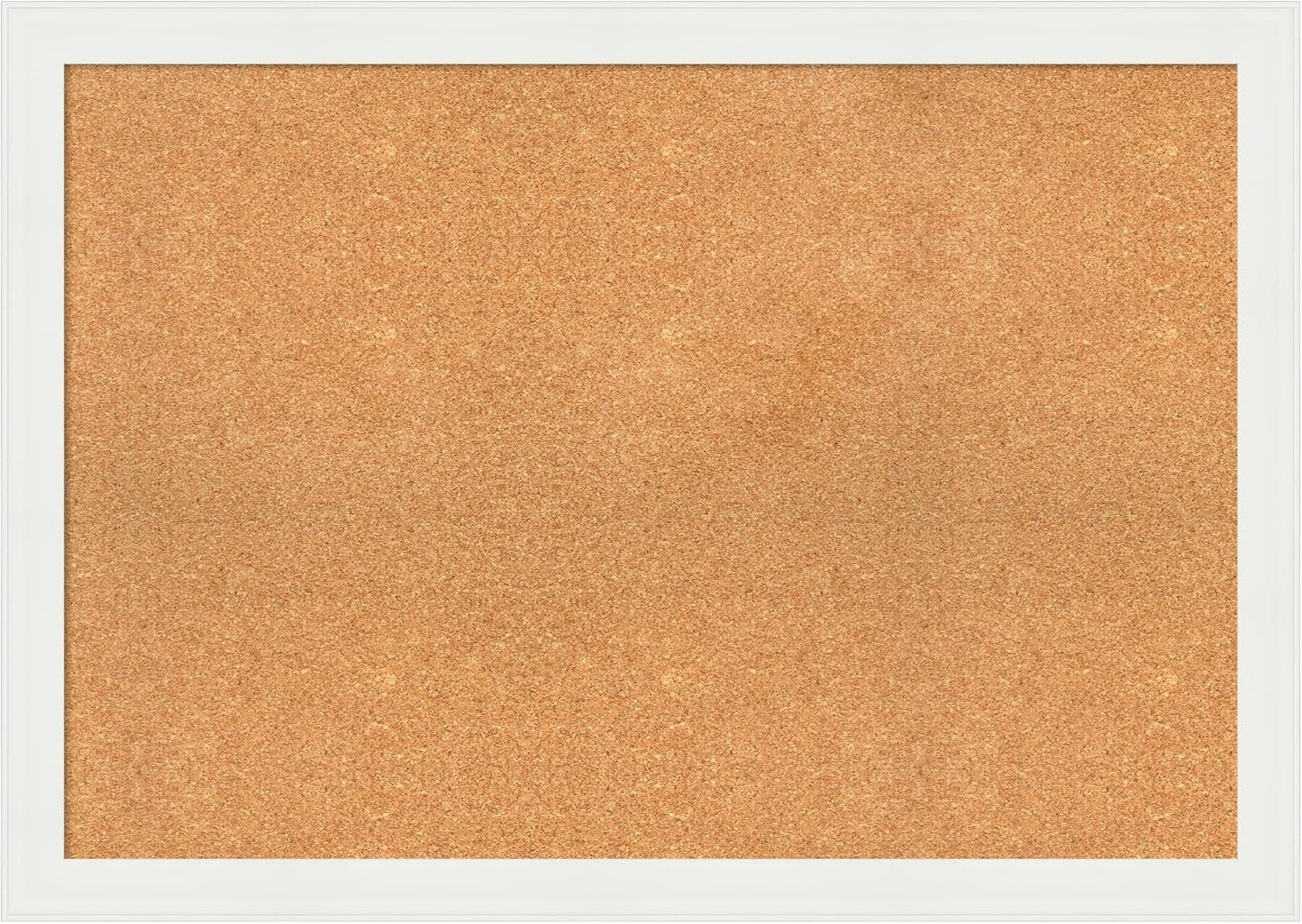 Amanti Art Natural Cork Board for Wall, 29x41 Vision Board with White Frame, Large Corkboard Office Decor for Home Organization, Casual Corkboard Pinboard to Display Items for Home Organization in