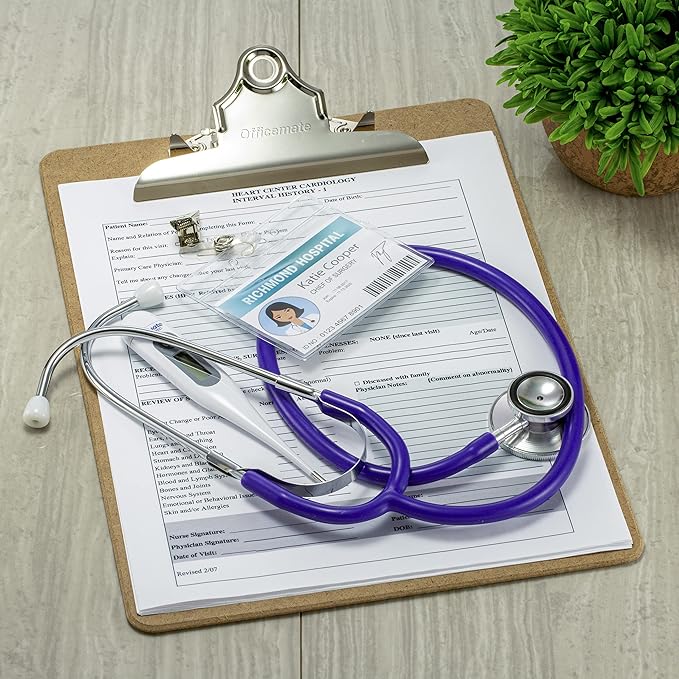 Officemate Recycled Wood Clipboard, Letter Size, 9" x 12.5" with 6" Clip, 3 Pack (83133),Brown