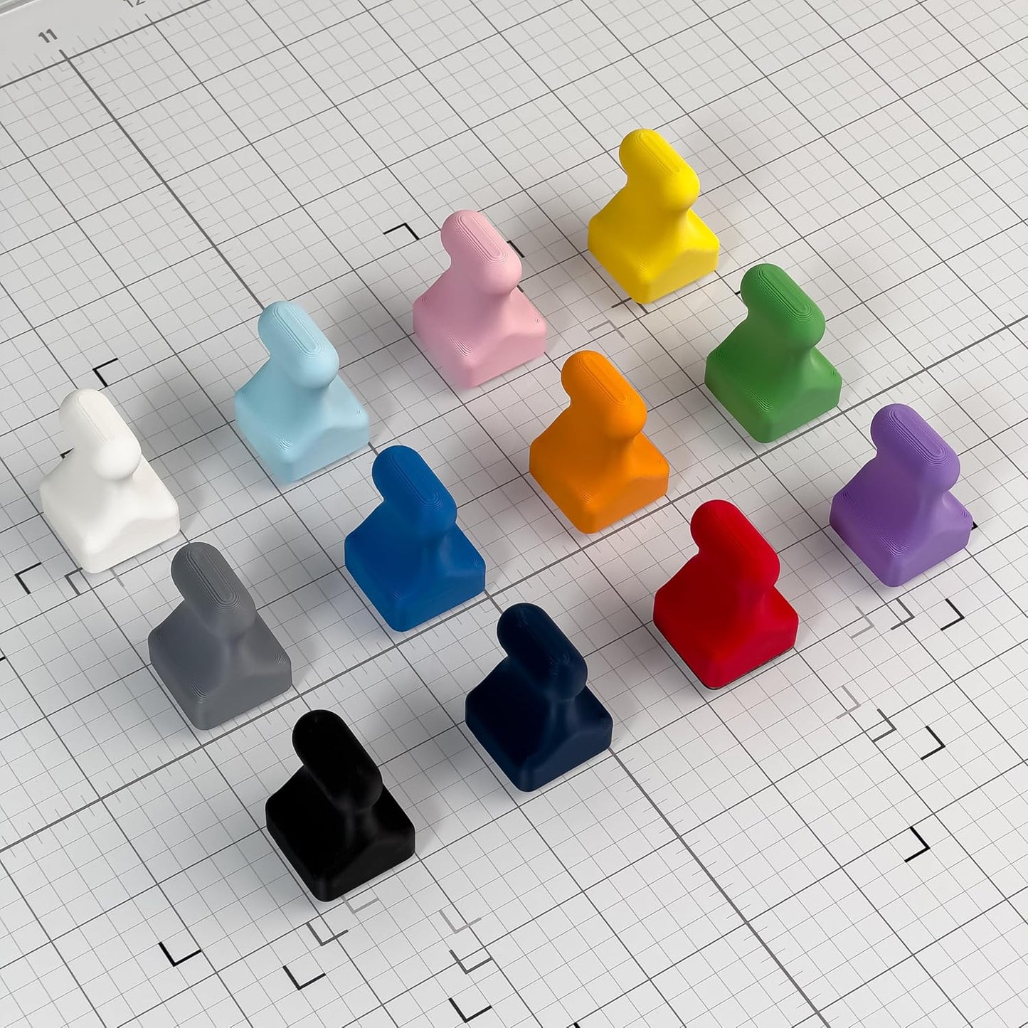 Glassboard Studio MiniPawn Magnet - Strong Neodymium Rare Earth Magnets for Fridge, Whiteboard, Locker & Magnetic Glassboards - Crafting & Office Use - Strong Fridge Magnets (Spring Green, 4)