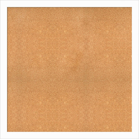 Amanti Art Natural Cork Board for Wall, 39x39 Vision Board with White Frame, Oversize Corkboard Office Decor for Home Organization, Casual Corkboard Pinboard to Display Items for Home Organization in