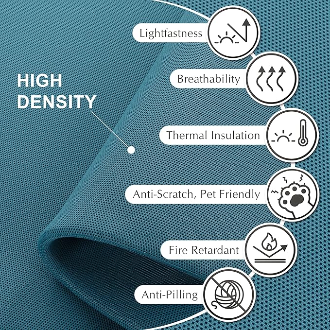 DECOLAB Desk Dividers, Desk Privacy Panel Shield Board for Student, Office, Classroom, Home, Free Standing Scratch Resistance, 48"x18", Sapphire