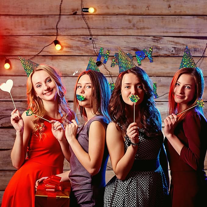 Holographic Cardstock Paper 8.5x11, Glitter Shiny Iridescent Mirror Paper, Foil Metallic Paper for Crafts, Scrapbook, Birthday, Card Making, Party Decors (Pixel Silver, 250Gsm, 20 Sheets)